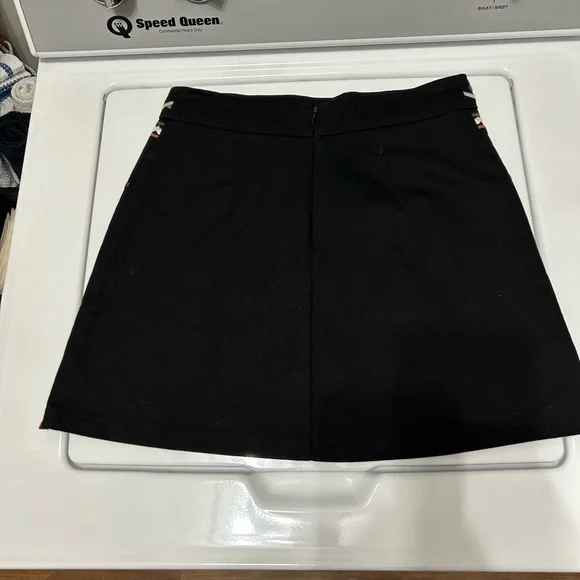 Lulus Don’t Stop the Party Black Embroidered A-Line Mini Skirt S - Picture 10 of 14
